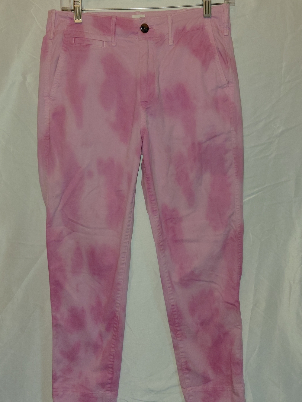 GAP Women's Pink Tie-Dye Chino Pants